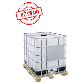 Zbiornik 1000L IBC, używany gat.1 (paleta drewno)